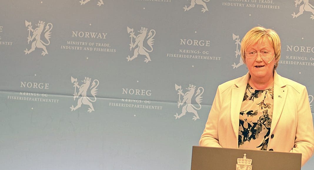 Fiskeriminister Elisabeth Aspaker. Foto: GARD LEHNE BORCH MICHALSEN
