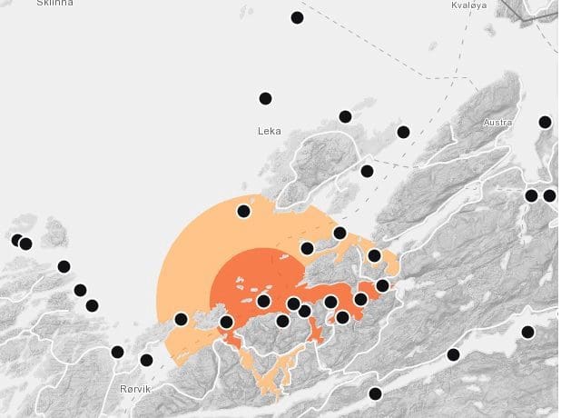 Dumper formalin i sjøen ved Leka