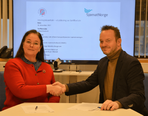 Maskinoffiserer og sjømatrederi med tariffavtale