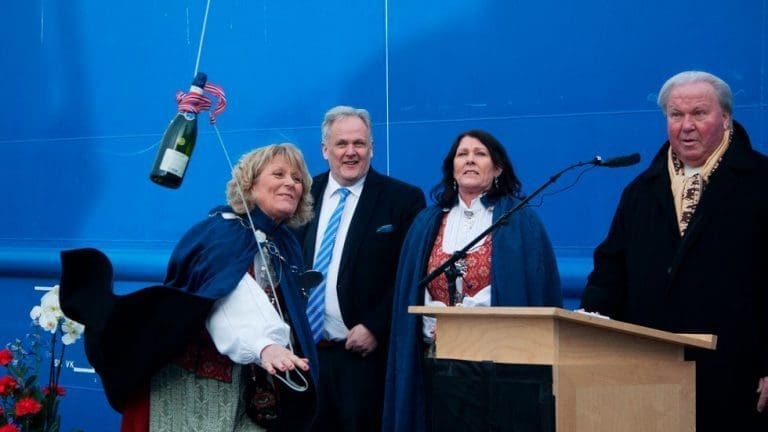 Frøy Rederi døpte brønnbåter til en verdi av 600 millioner kroner