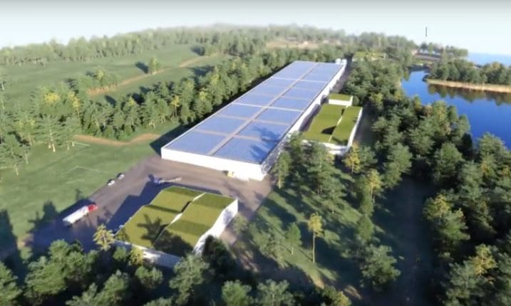 Se den eksklusive videoen av Nordic Aquafarms’ gigantanlegg