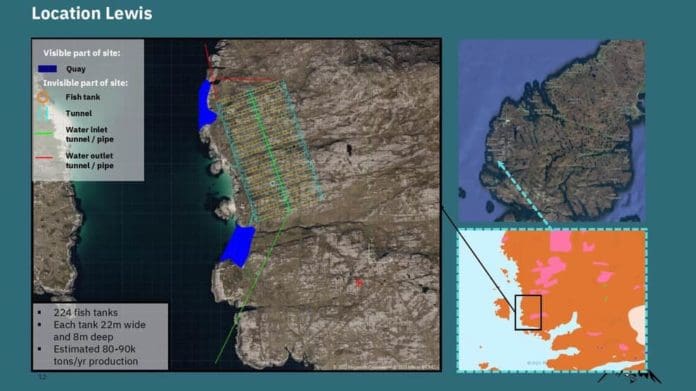 Norsk oppstartselskap planlegger å produsere 90.000 tonn laks på land i Skottland